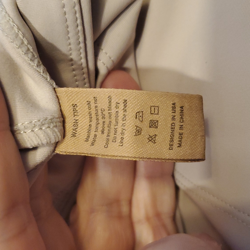 Shapellx AirSlim Back Pocket Flare Work Pant In Biege Size L - Picture 9 of 10